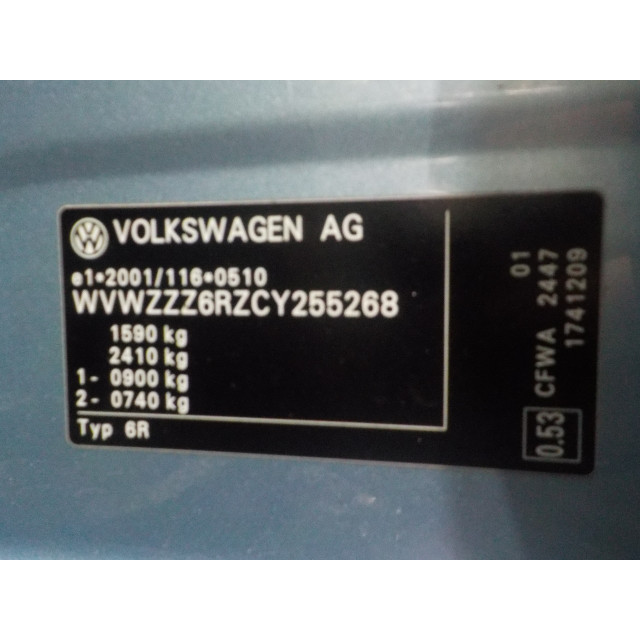 Pompe de climatisation Volkswagen Polo V (6R) (2009 - 2014) Hatchback 1.2 TDI 12V BlueMotion (CFWA(Euro 5))
