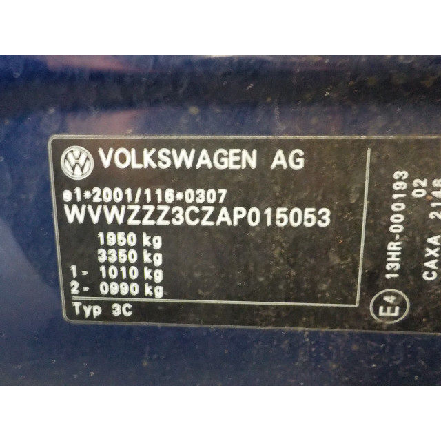 Lève-vitres électrique avant gouche Volkswagen Passat (3C2) (2007 - 2010) Sedan 1.4 TSI 16V (CAXA(Euro 5))
