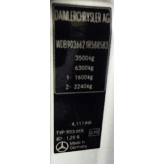 Dispositif de chauffage à résistance Mercedes-Benz Sprinter 3t (903) (2000 - 2006) Bus 311 CDI 16V (OM611.981)