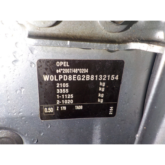 Dispositif de chauffage à résistance Opel Astra J Sports Tourer (PD8/PE8/PF8) (2010 - 2015) Combi 1.7 CDTi 16V (A17DTJ(Euro 5))