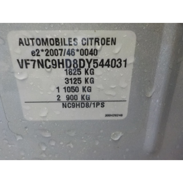 Arbre de transmission avant droit Citroën C4 Berline (NC) (2012 - 2015) Hatchback 5-drs 1.6 Hdi (DV6C(9HD))