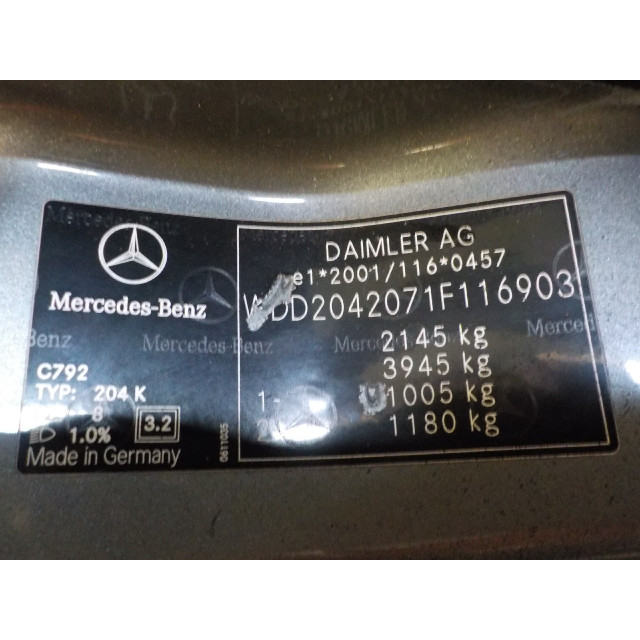 Bras de suspension avant gauche en bas Mercedes-Benz C Estate (S204) (2007 - 2009) Combi 2.2 C-200 CDI 16V . (OM646.811)