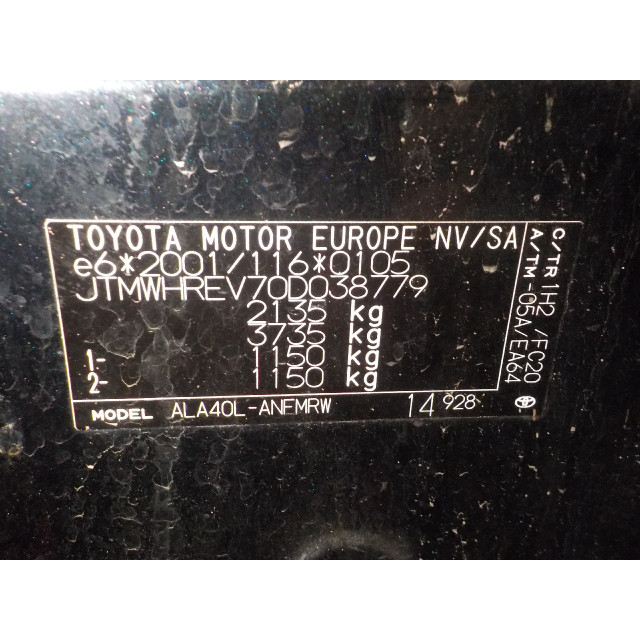 Phare droit Toyota RAV4 (A4) (2012 - présent) Terreinwagen 2.0 D-4D 16V 4x2 (1AD-FTV)