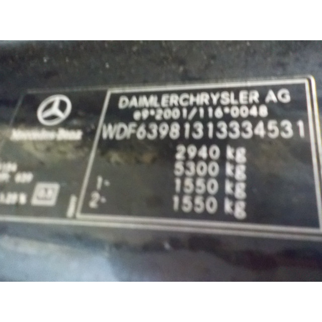 Ressort pneumatique Mercedes-Benz Vito (639.7) (2006 - 2014) Bus 3.0 120 CDI V6 24V (OM642.990)