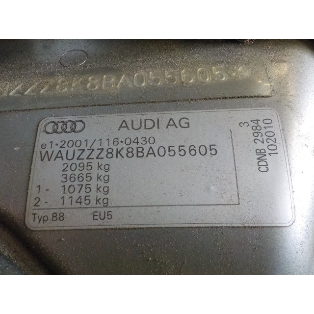 Panneau de commande - Chauffage Audi A4 Avant (B8) (2008 - 2015) Combi 2.0 TFSI 16V (CDNB(Euro 5))