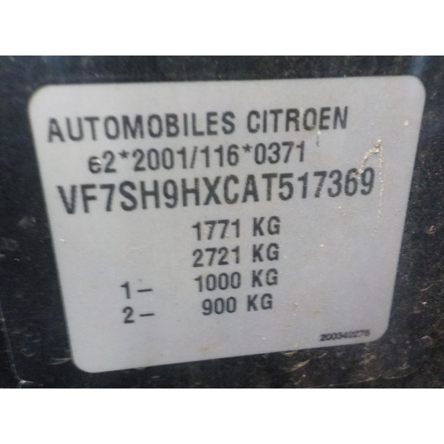 Mécanisme d'essuie-glaces avant Citroën C3 Picasso (SH) (2009 - 2011) MPV 1.6 HDi 16V 90 (DV6ATED4(9HX))