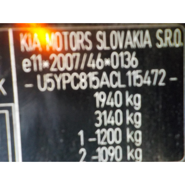 Verrou central électrique de porte à mécanisme de verrouillage arrière gauche Kia Sportage (SL) (2010 - 2016) Terreinwagen 1.7 CRDi 16V 4x2 (D4FD)