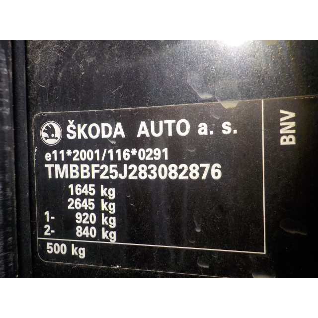 Lame de pare-chocs avant Skoda Fabia II (5J) (2007 - 2010) Hatchback 1.4 TDI 80 (BNV)