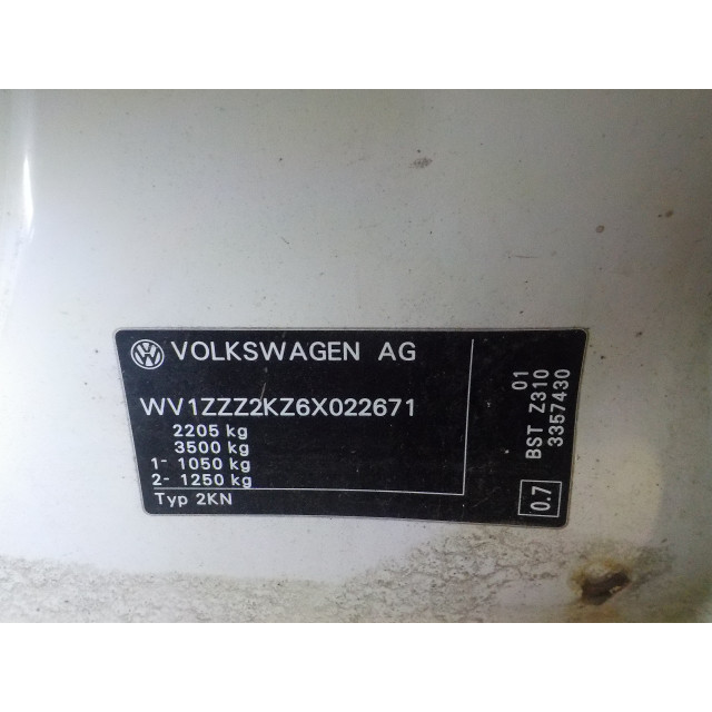 Panneau de commande - Chauffage Volkswagen Caddy III (2KA/2KH/2CA/2CH) (2004 - 2010) Van 2.0 SDI (BST)
