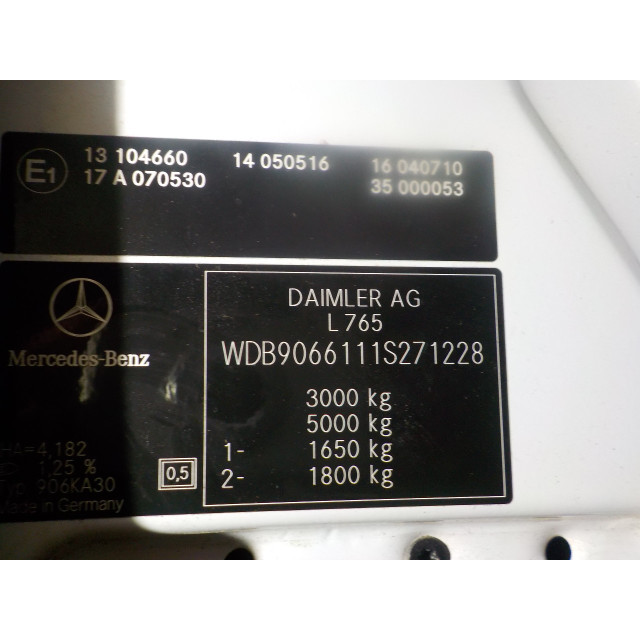 Pompe ABS Mercedes-Benz Sprinter 3/5t (906.63) (2008 - 2009) Sprinter 3.5t (906.63) Van 311 CDI 16V 4x4 (OM646.985)