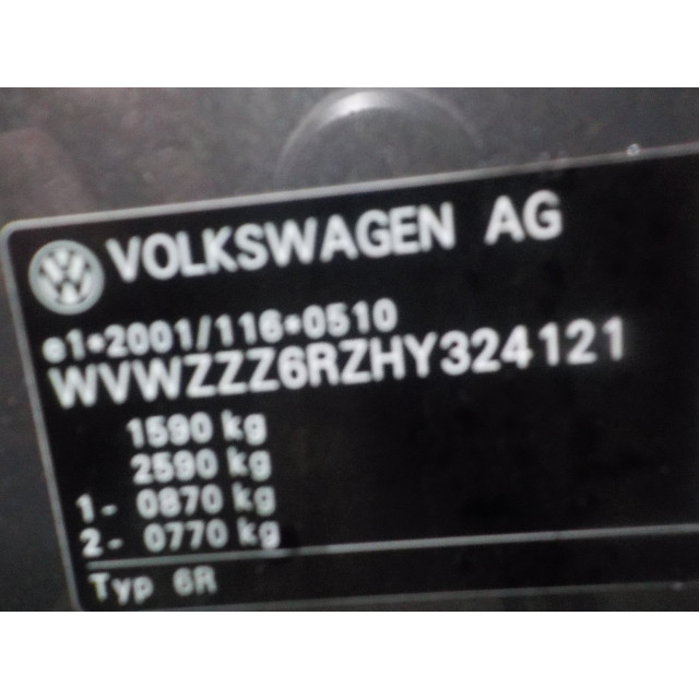 Dispositif de chauffage à résistance Volkswagen Polo V (6R) (2014 - présent) Polo (6R) Hatchback 1.2 TSI 16V BlueMotion Technology (CJZC)