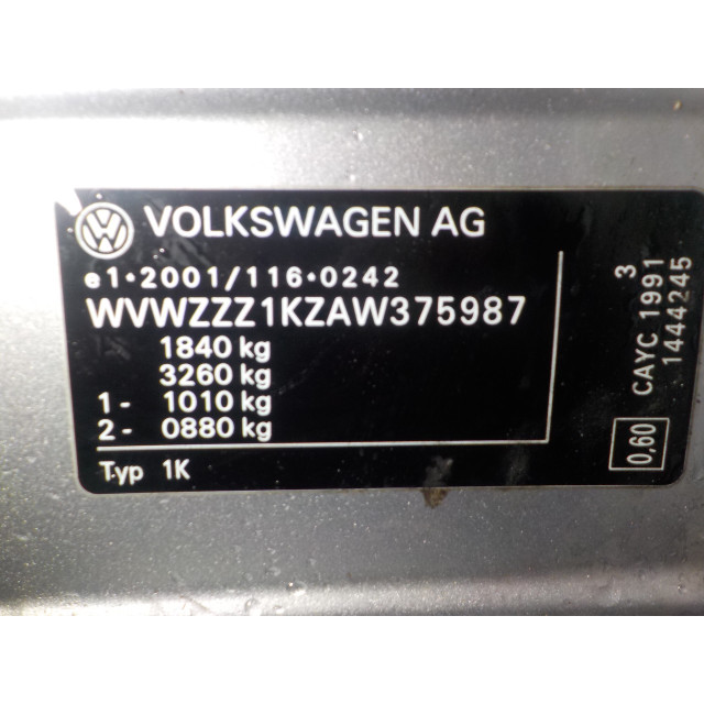 Commutateur d'éclairage Volkswagen Golf VI (5K1) (2009 - 2012) Hatchback 1.6 TDI 16V (CAYC)