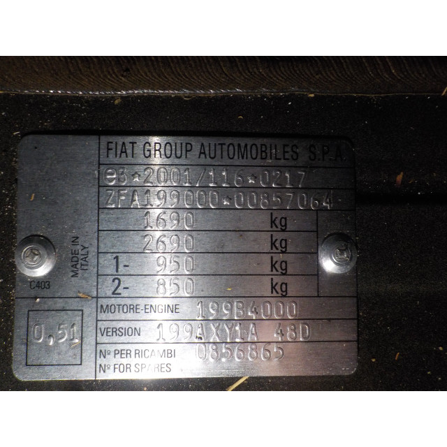 Radiateur d'échangeur thermique Fiat Punto Evo (199) (2009 - 2012) Hatchback 1.3 JTD Multijet 85 16V (199.B.4000(Euro 5))