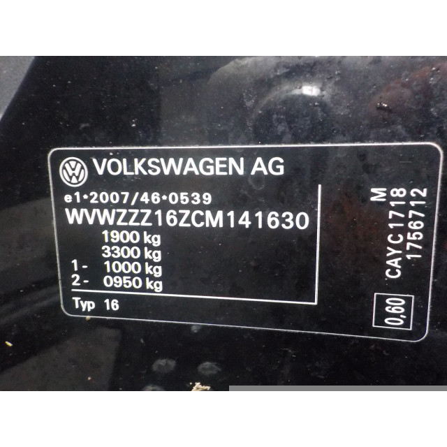 Alternateur Volkswagen Jetta IV (162/16A) (2010 - 2015) Sedan 1.6 TDI 16V (CAYC(Euro 5))