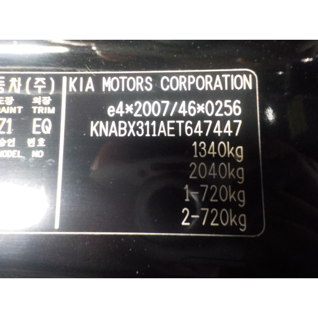 Essuie-glaces de lunette arrière Kia Picanto (TA) (2011 - 2017) Hatchback 1.0 12V (G3LA)