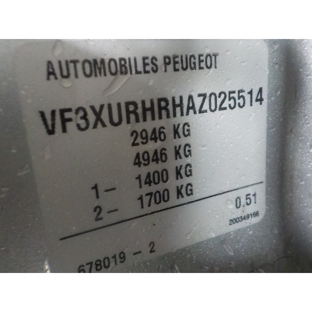 Dispositif de chauffage à résistance Peugeot Expert (G9) (2007 - 2011) Van 2.0 HDi 140 16V (DW10BTED4(RHR))