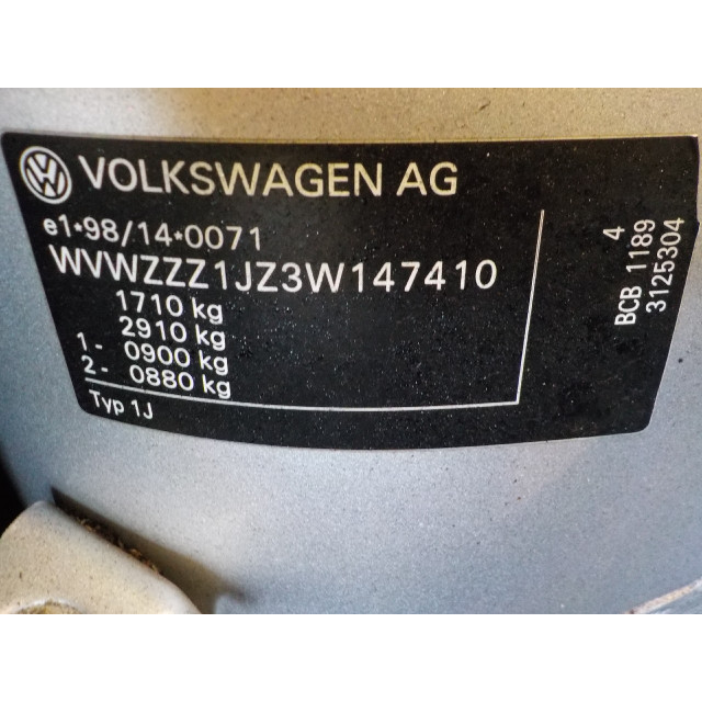 Radiateur de climatisation Volkswagen Golf IV (1J1) (2000 - 2005) Hatchback 1.6 16V (BCB)