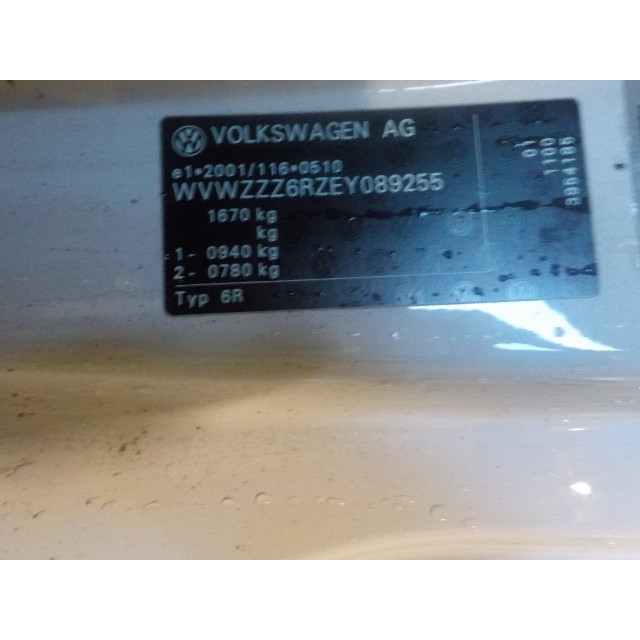 Commutateur d'éclairage Volkswagen Polo V (6R) (2013 - 2014) Hatchback 2.0 TSI R WRC Street 16V (CDLJ(Euro 5))