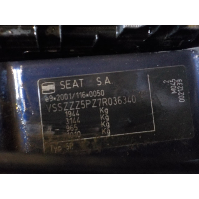 Démarreur Seat Toledo (5P2) (2004 - 2009) MPV 1.6 (BSE)