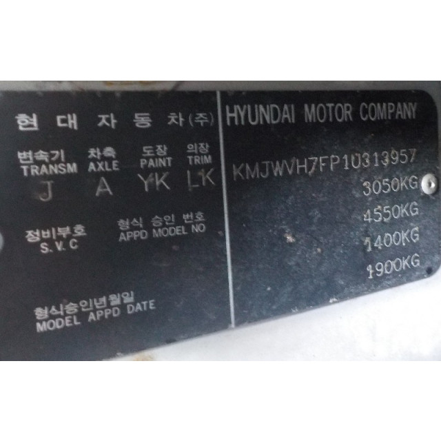 Moteur de pompe de direction assistée Hyundai H 1/H 200 (2001 - 2004) Bus 2.5 TD (D4BF)
