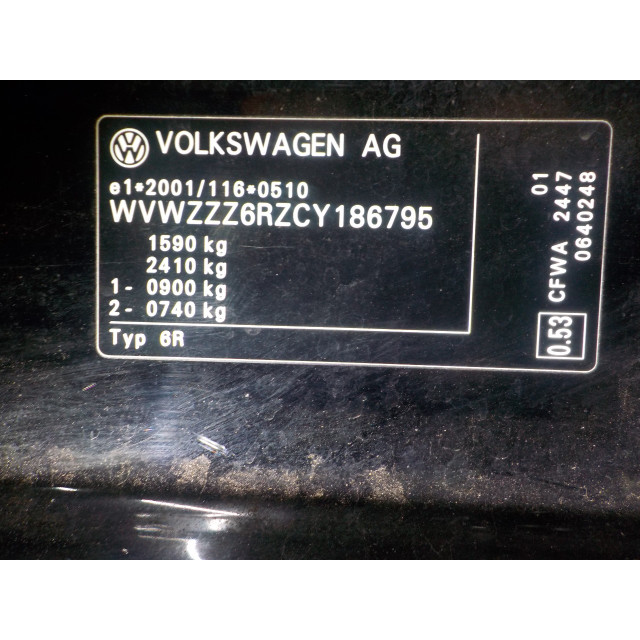 Corps papillon Volkswagen Polo V (6R) (2009 - 2014) Hatchback 1.2 TDI 12V BlueMotion (CFWA(Euro 5))