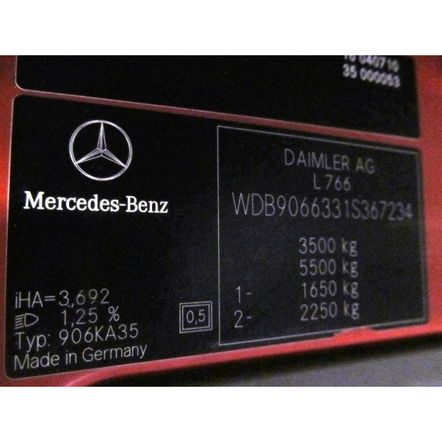 Ensemble d'airbags Mercedes-Benz Sprinter 3/5t (906.63) (2006 - 2009) Van 318 CDI 24V (OM642.992)