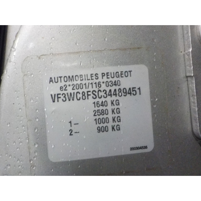 Moteur d'essuie-glaces de lunette arrière Peugeot 207/207+ (WA/WC/WM) (2007 - 2010) 207 (WA/WC/WM) Hatchback 1.4 16_ (EP3(8FP))