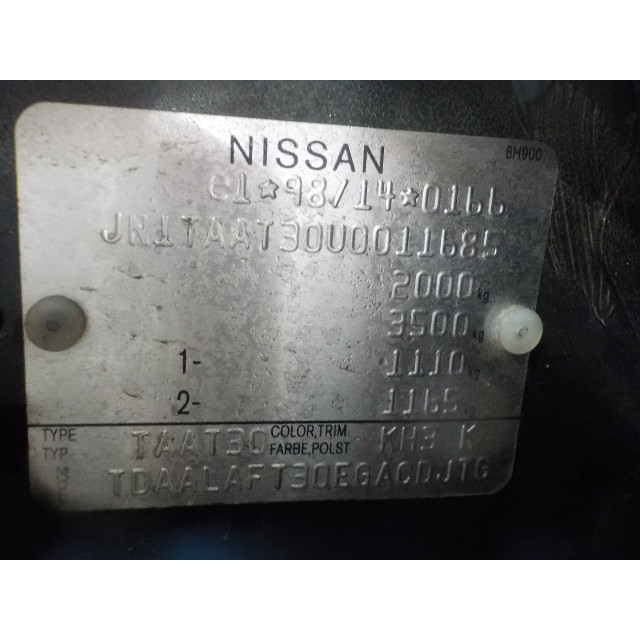 Boîte de vitesses manuel Nissan/Datsun X-Trail (T30) (2001 - 2013) SUV 2.0 16V 4x2 (QR20DE)
