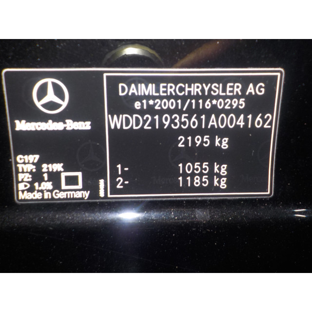 Unité de contrôle verrouillage centralisé Mercedes-Benz CLS (C219) (2004 - 2010) Sedan 350 3.5 V6 18V (M272.964)