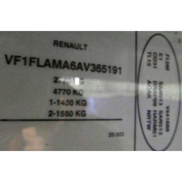 Rampe d'injection Renault Trafic New (FL) (2006 - présent) Van 2.0 dCi 16V 90 (M9R-782)