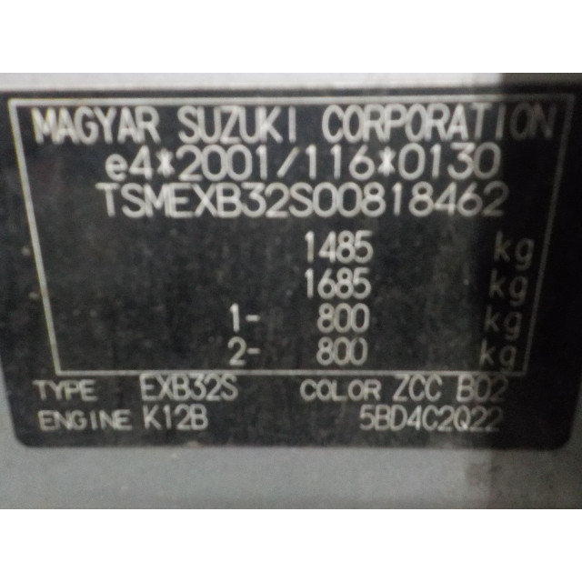 Commutateur de lave-glace de pare-brise Suzuki Splash (2010 - 2015) MPV 1.2 VVT 16V (K12B)