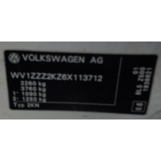 Mécanisme d'essuie-glaces avant Volkswagen Caddy III (2KA/2KH/2CA/2CH) (2004 - 2010) Van 1.9 TDI (BLS)