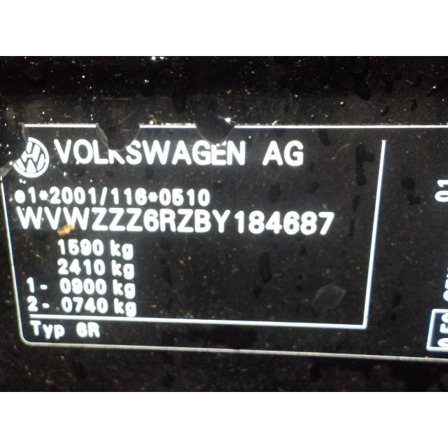 Feux de jour avant gauche Volkswagen Polo V (6R) (2009 - 2014) Hatchback 1.2 TDI 12V BlueMotion (CFWA(Euro 5))