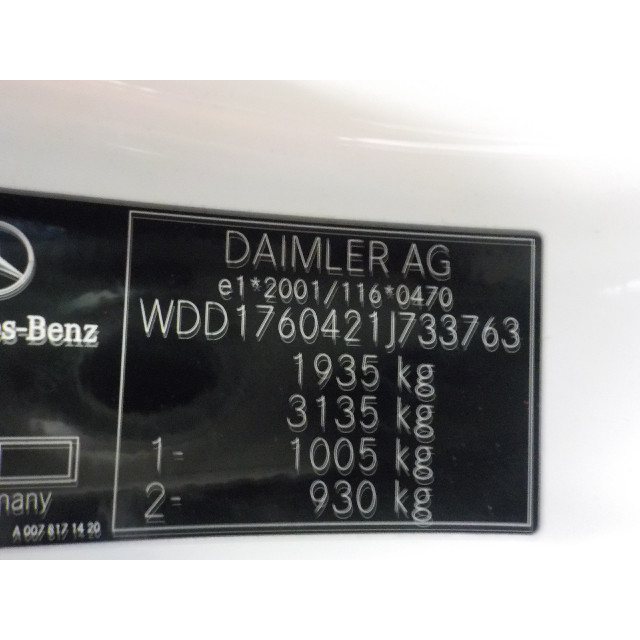 Commutateur d'éclairage Mercedes-Benz A (W176) (2012 - 2018) Hatchback 1.6 A-180 16V (M270.910)