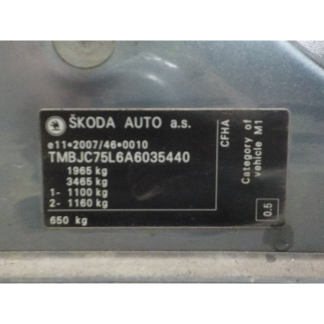 Alternateur Skoda Yeti (5LAC) (2009 - 2017) SUV 2.0 TDI 16V (CFHA)