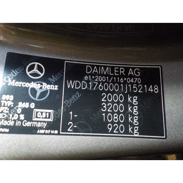 Commutateur d'éclairage Mercedes-Benz A (W176) (2012 - 2014) Hatchback 1.8 A-180 CDI 16V (OM651.901(Euro 5))