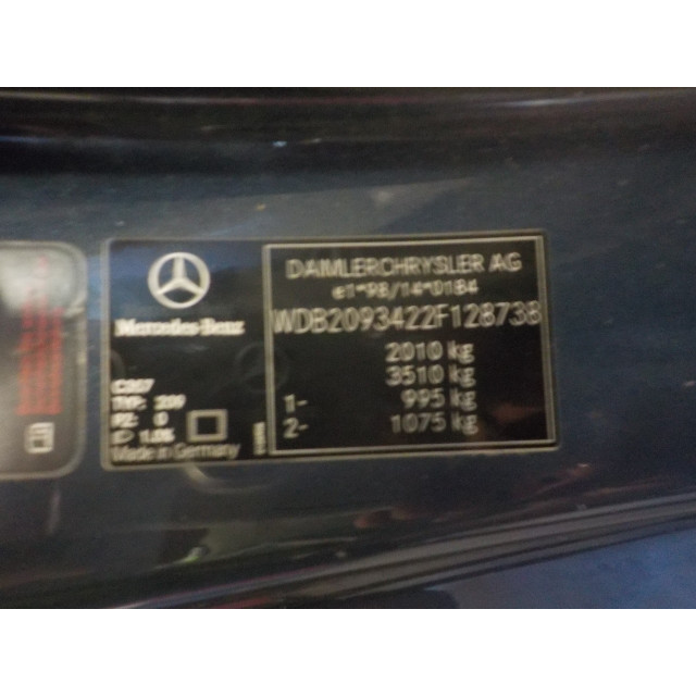 Arbre de transmission Mercedes-Benz CLK (W209) (2002 - 2009) Coupé 1.8 200 K 16V (M271.940)