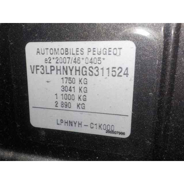 Panneau de commande - Divers Peugeot 308 (L3/L8/LB/LH/LP) (2013 - 2021) Hatchback 5-drs 1.2 12V e-THP PureTech 130 (EB2DTS(HNY))