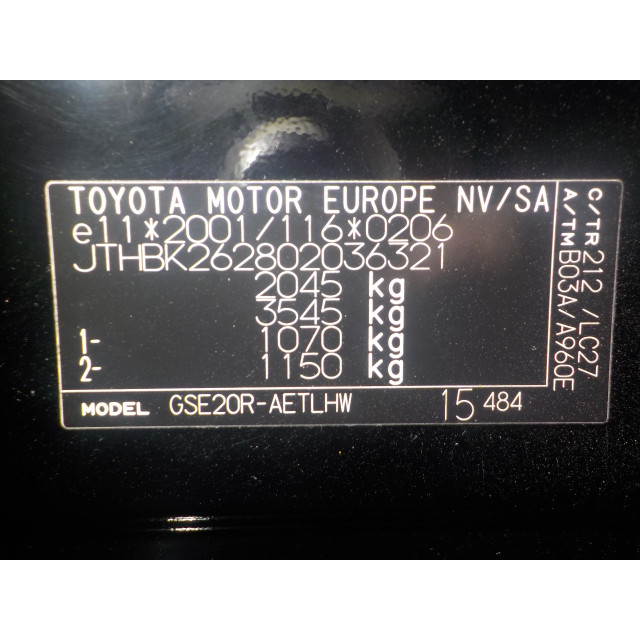 Radiateur de climatisation Lexus IS (E2) (2005 - 2013) Sedan 250 2.5 V6 24V (4GRFSE)