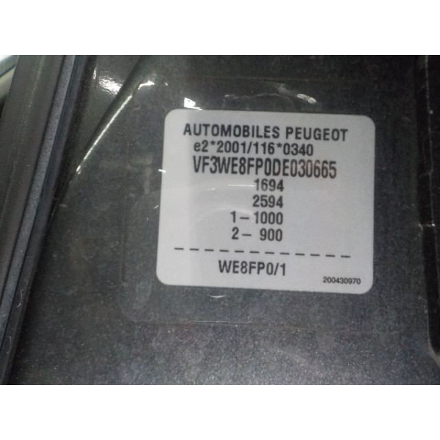Verrouillage central électrique de porte à mécanisme de verrouillage avant gauche Peugeot 207 SW (WE/WU) (2007 - 2013) Combi 1.4 16V Vti (EP3C(8FP))