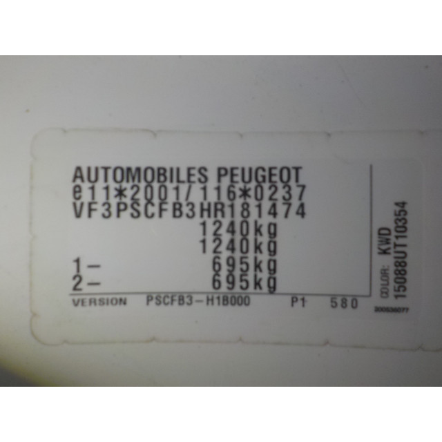 Pompe direction assistée électrique Peugeot 108 (2014 - présent) Hatchback 1.0 12V (1KRFE(CFB))